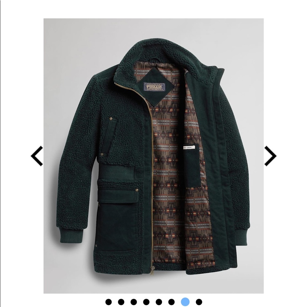 Pendleton Juniper Tonal Fleece Jacket in Deep Teal